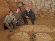 Auf dem Grab von Che Guevara in Bolivien