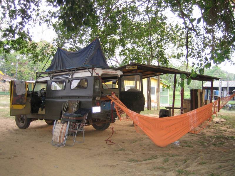 Camping am Ende der Transpantaneira 