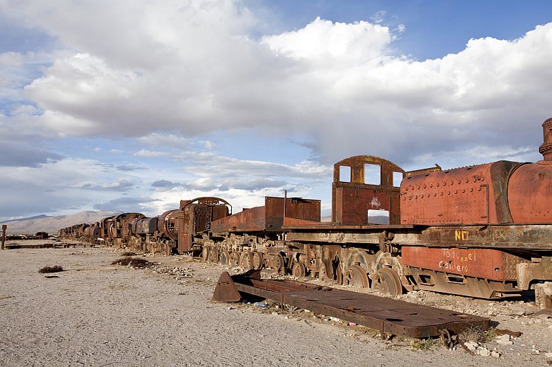 Eisenbahnfriedhof in Bolivien