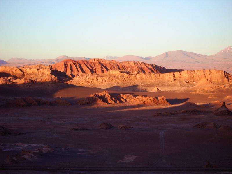 Valle de luna in der Atacama-Wüste in Chile